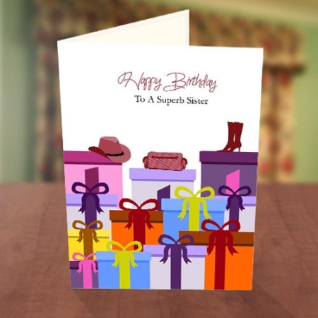 Gift Box Fashion Birthday Card